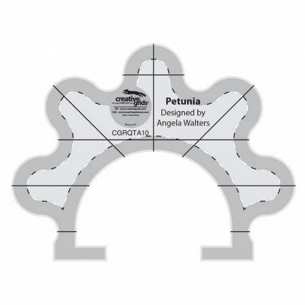 Creativ Grids Machine Quilting Ruler - Petunia by Angela Walters available at The Quilt Store in Canada