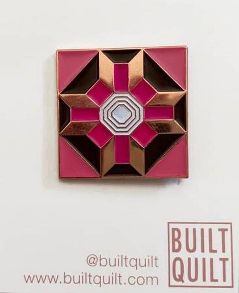 Pink Prosperity Enamel Pin available in Canada at The Quilt Store