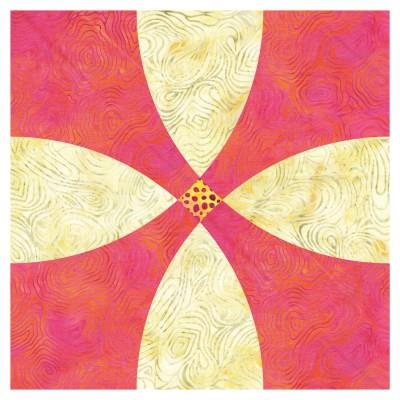 ACCUQUILT GO! FLOWERING SNOWBALL - 12" FINISHED