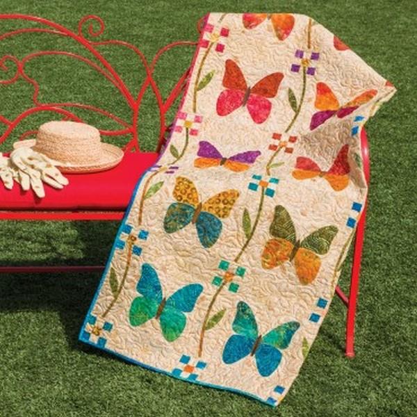 AccuQuilt Qo! Butterfly Patch Quilt by Edyta Sitar available in Canada at The Quilt Store