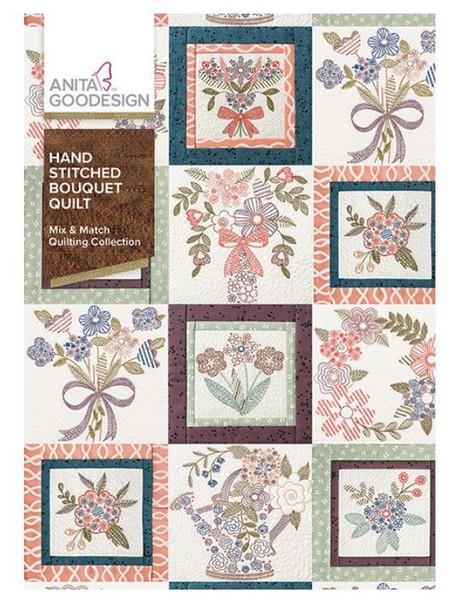 Anita Goodesign Hand Stitched Bouquet Quilt