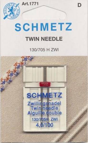 Schmetz Twin Needle 4.0/100 available in Canada at The Quilt Store