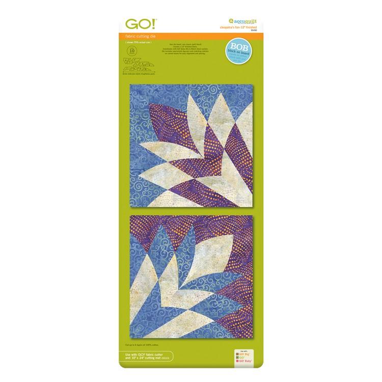 GO! Cleopatra's Fan 12" Finished available in Canada at The Quilt Store