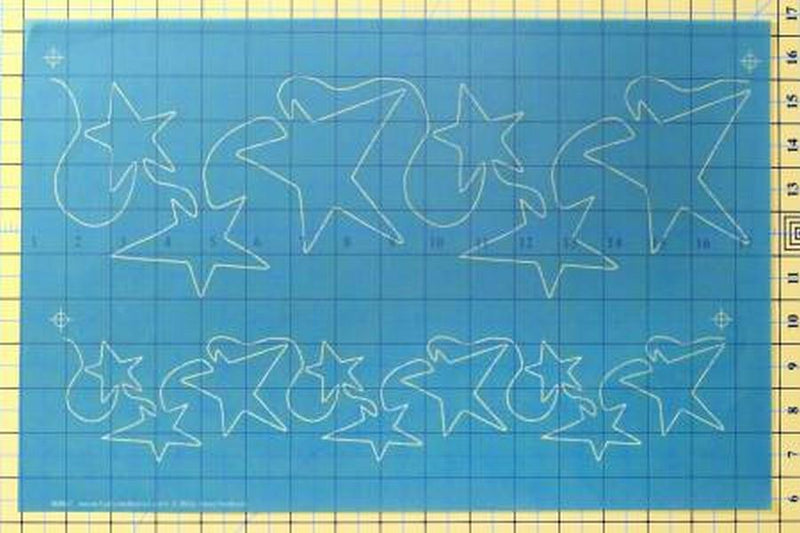 Full Line Stencil Seeing Stars Border
