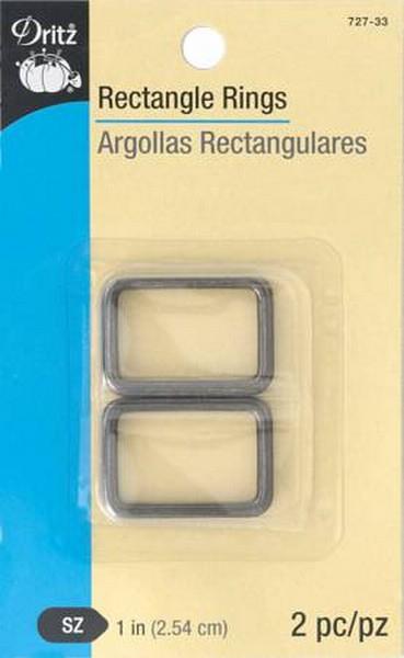 Dritz Rectangle Rings 1" Gunmetal available in Canada at The Quilt Store