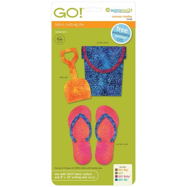 GO! Summer Medley AccuQuilt Die available in Canada at The Quilt Store