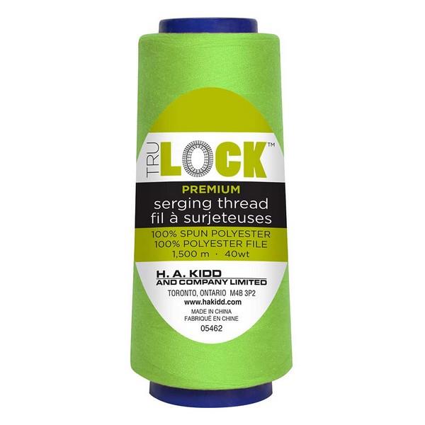 Tru Lock Lime Green Serger Thread available in Canada at The Quilt Store