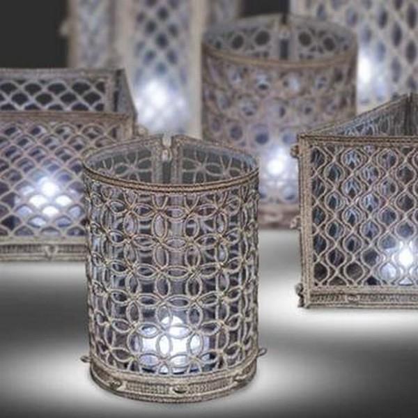 OESD Freestanding Patterned Tea Light Holders
