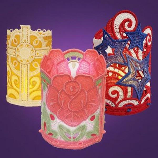 OESD Freestanding Tea Light Holders Medley