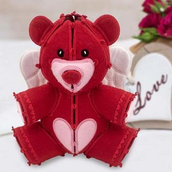 OESD Freestanding Valentine Teddy Bear
