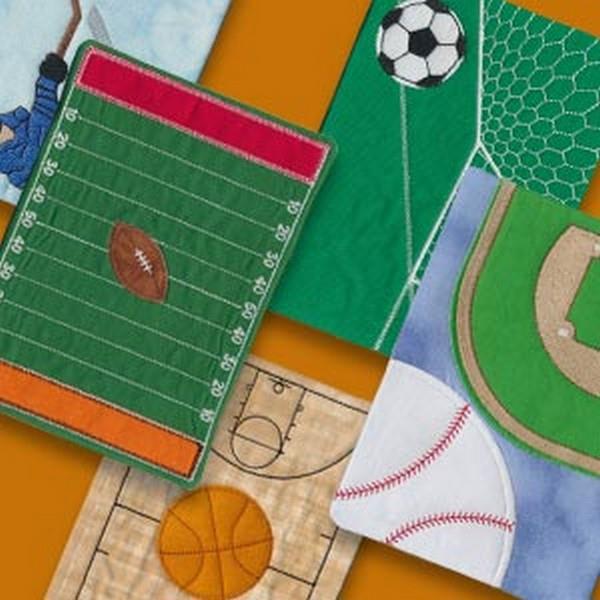 OESD In The Hoop Sports Mug Rugs