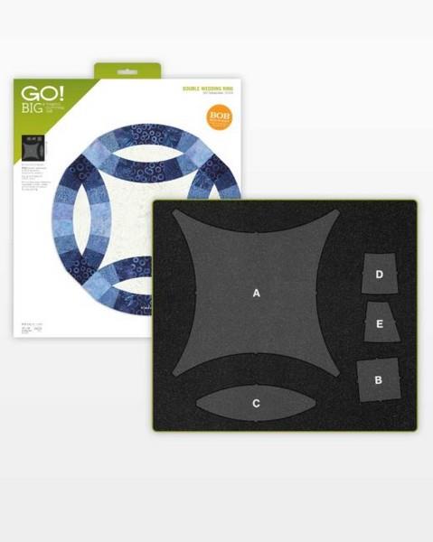 Accuquilt Double Wedding Ring Block on Board Die