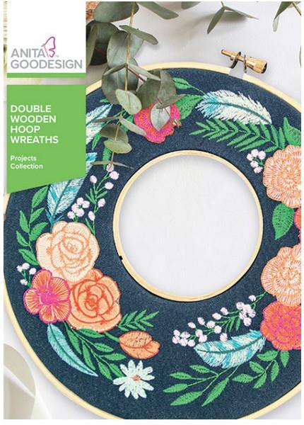 Anita Goodesign Double Wooden Hoop Wreaths