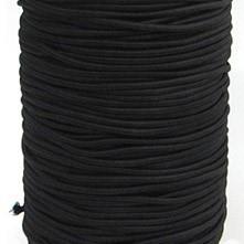 4mm Elastic Cord for Masks Black
