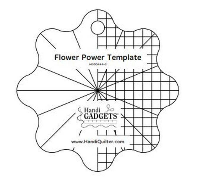 Handi Quilter Flower Power Ruler available in Canada at The Quilt Store