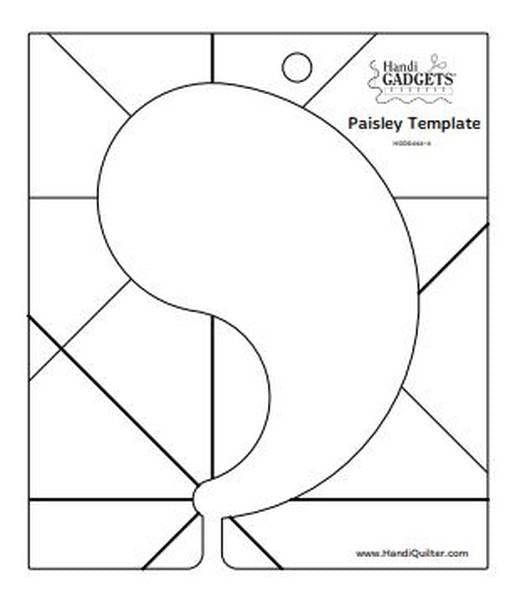 HQ Paisley Template available in Canada at The Quilt Store