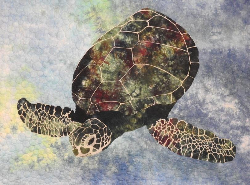 Turtle Encounter Pattern by Sue Sherman available in Canada at The Quilt Store