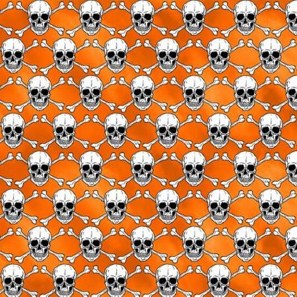 Halloween Spirit Glowing Skulls Glow in the dark by Kanvas Studio for Benartex available in Canada at The Quilt Store