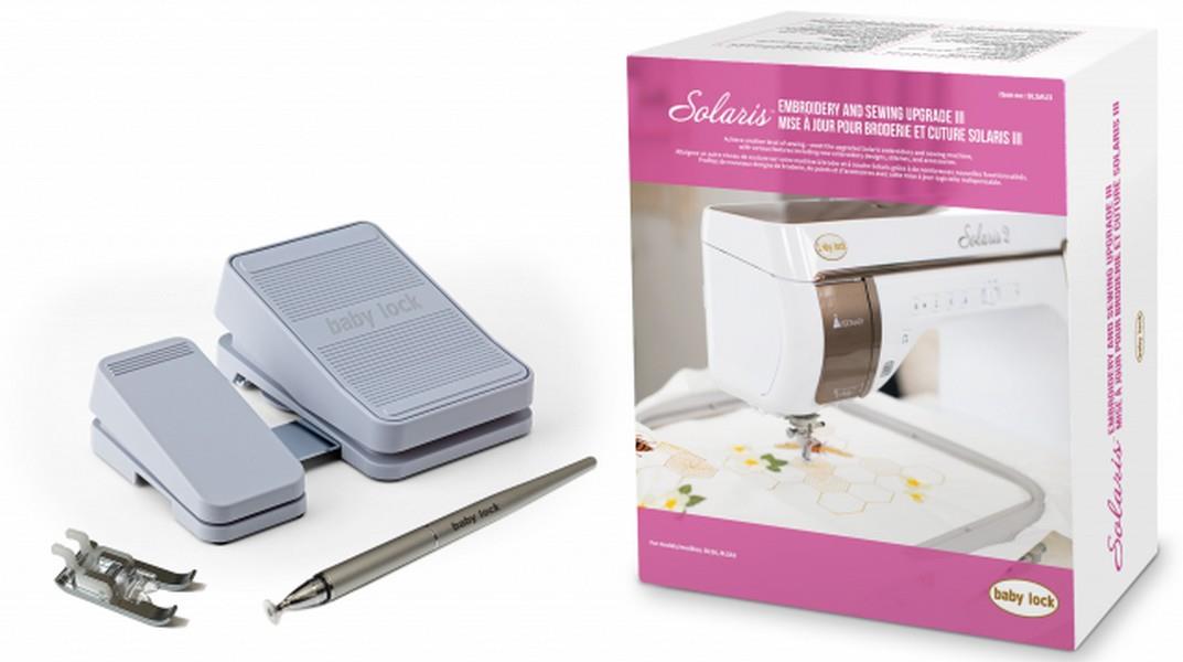 Baby Lock Solaris Upgrade 3 Vision available in Canada at The Quilt Store