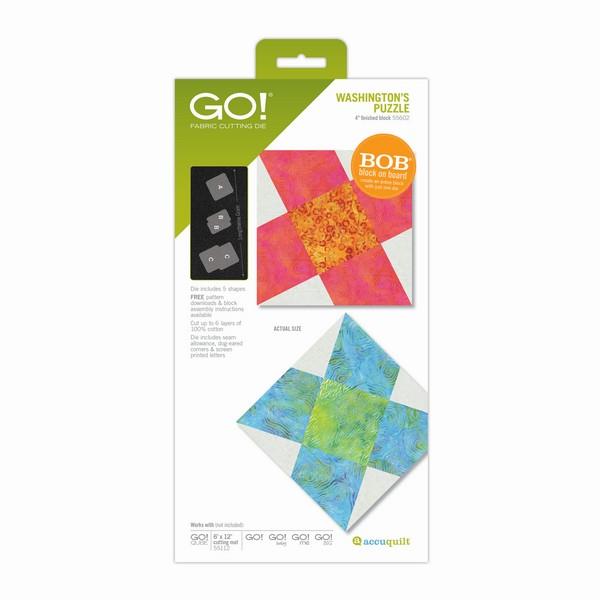 Accuquilt Washington's Puzzle Block on Board available in Canada at The Quilt Store