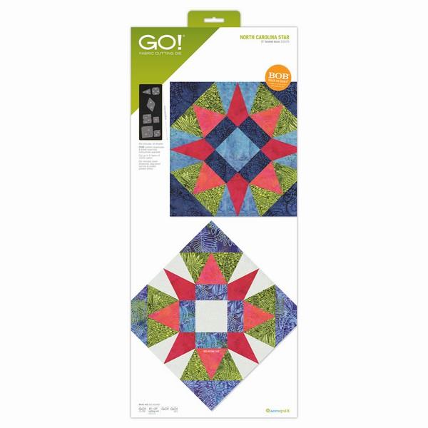 Accuquilt North Carolina Star Block on Board Die available in Canada at The Quilt Store