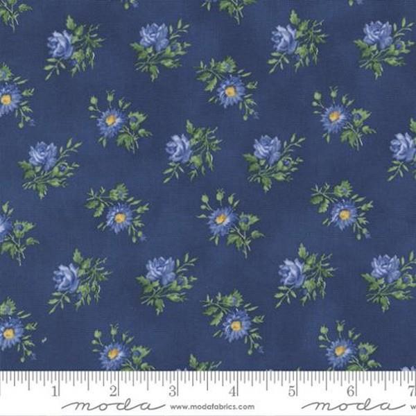 Summer Breeze Navy Bunches for Moda available in Canada at The Quilt Store