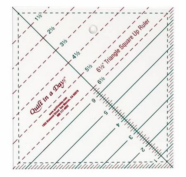 6 1/2" Triangle Square Up Ruler