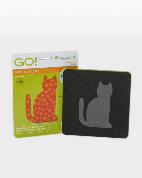 Accuquilt GO! calico Cat Die available in Canada at The Quilt Store