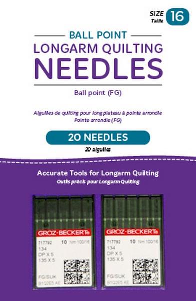 Handi Quilter Ballpoing Longarm needles size 16 available in Canada at The Quilt Store