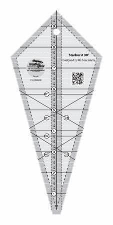 Creative Grids Starburst 30 Degree Triangle Ruler