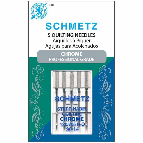 Schmetz #4019 Chrome Quilting Needles 90/14 - 5 count