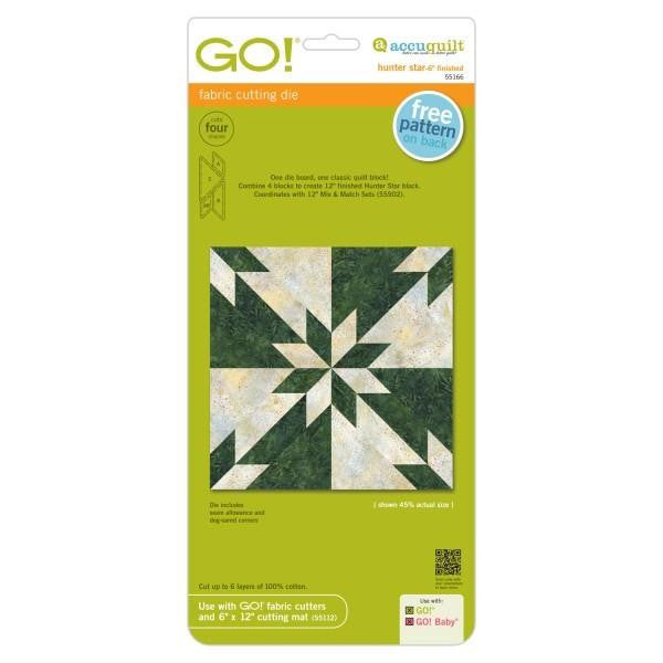 AccuQuilt Go! Fabric Cutting Die Hunter Star