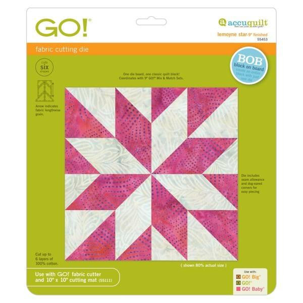 AccuQuilt Go! Lemoyne Star - 9" Finished