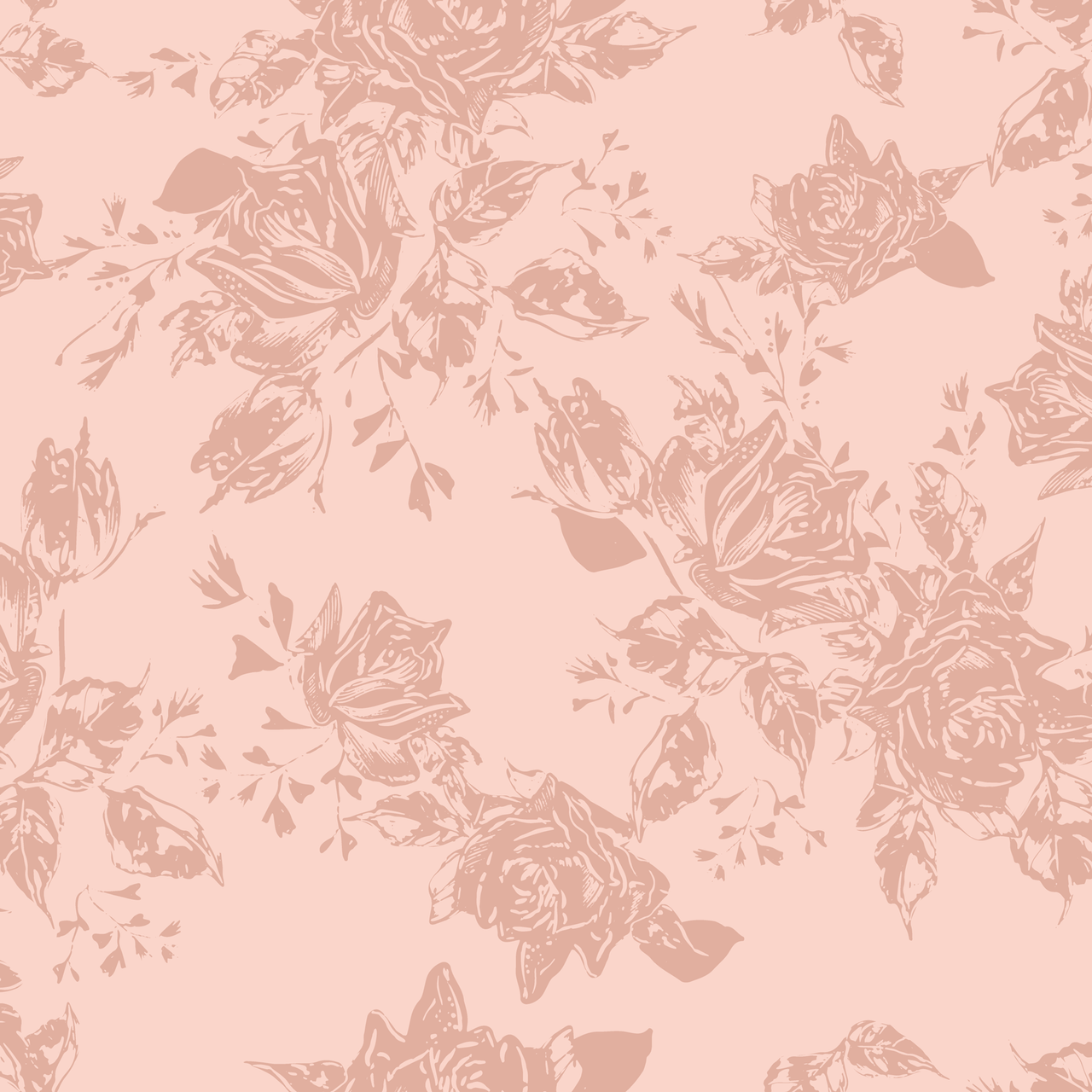 Garden Walk  Vintage Roses Pink