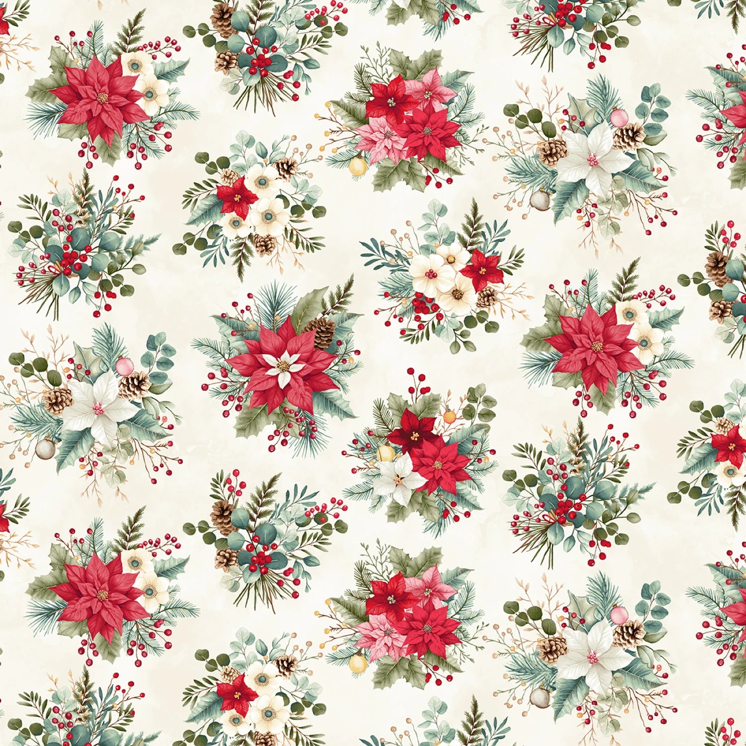Sweet Christmas Memories Holiday Flower Toss - Cream
