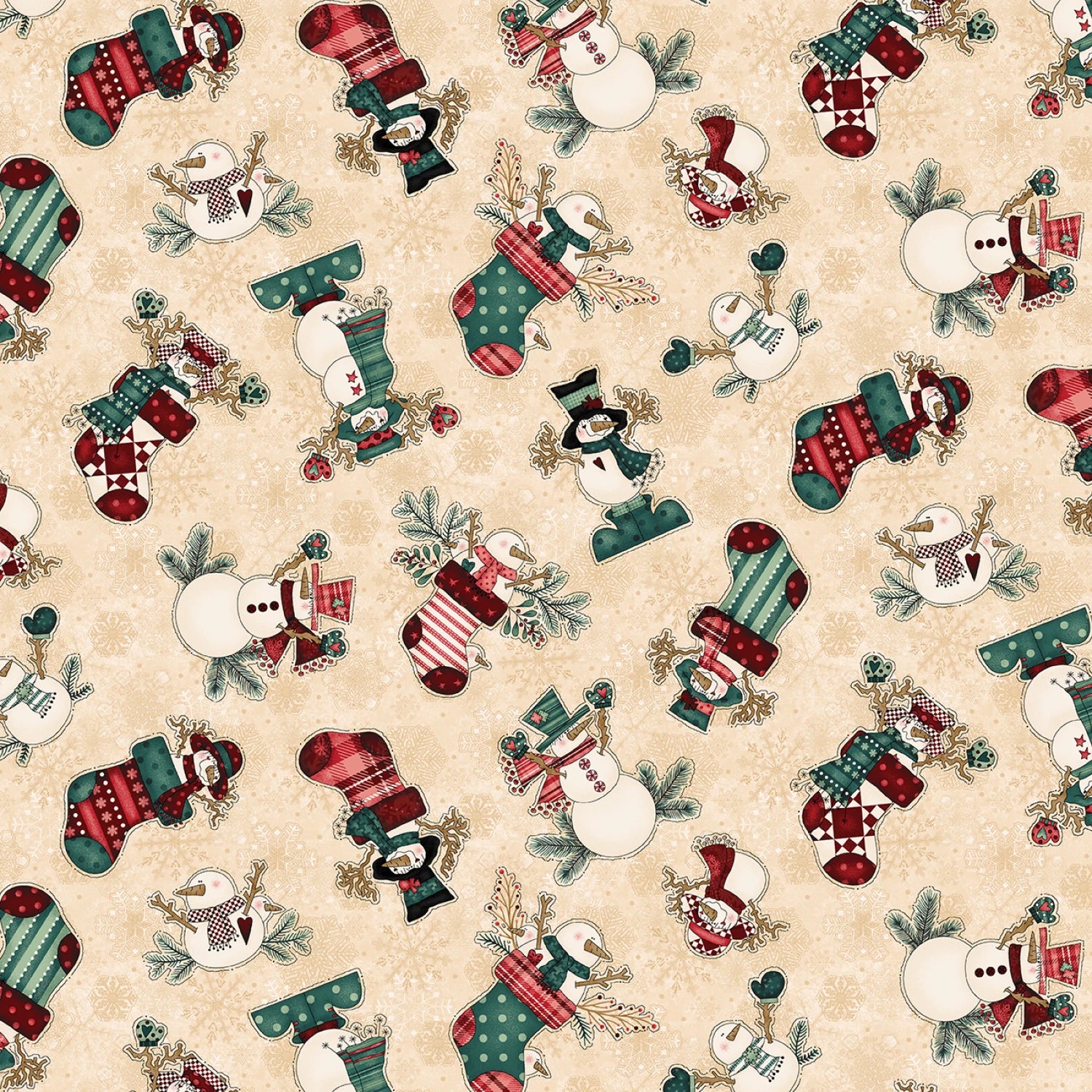Gifts of Gratitude Tan Snowmen