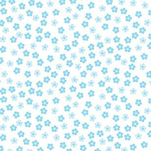 At The Ballet Blossoms Soft Blue