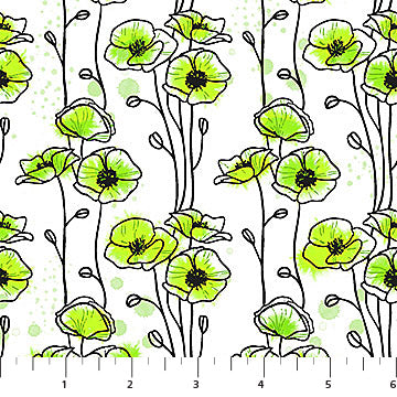 Good Together Green Floating Poppies