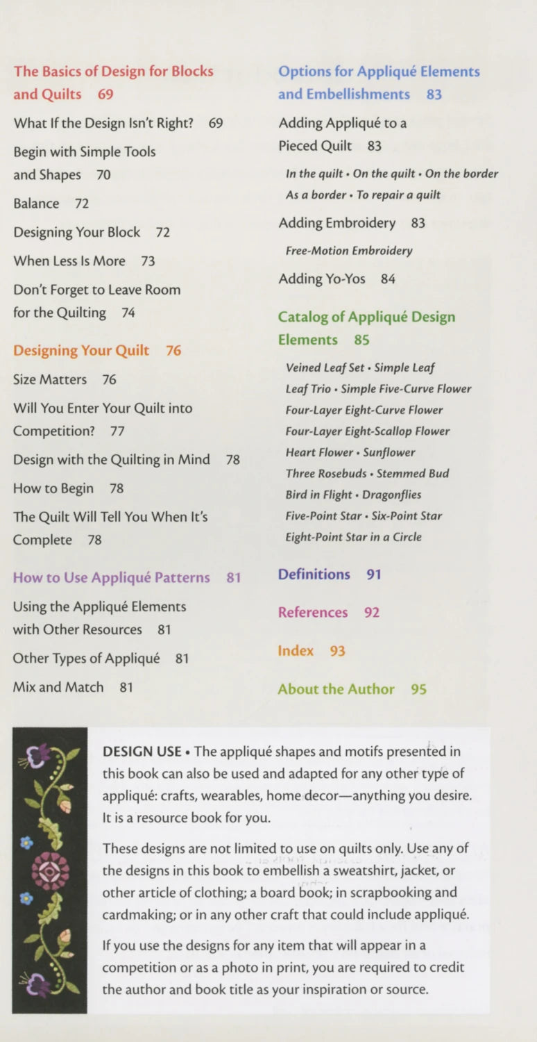 The Ultimate Applique Reference Tool