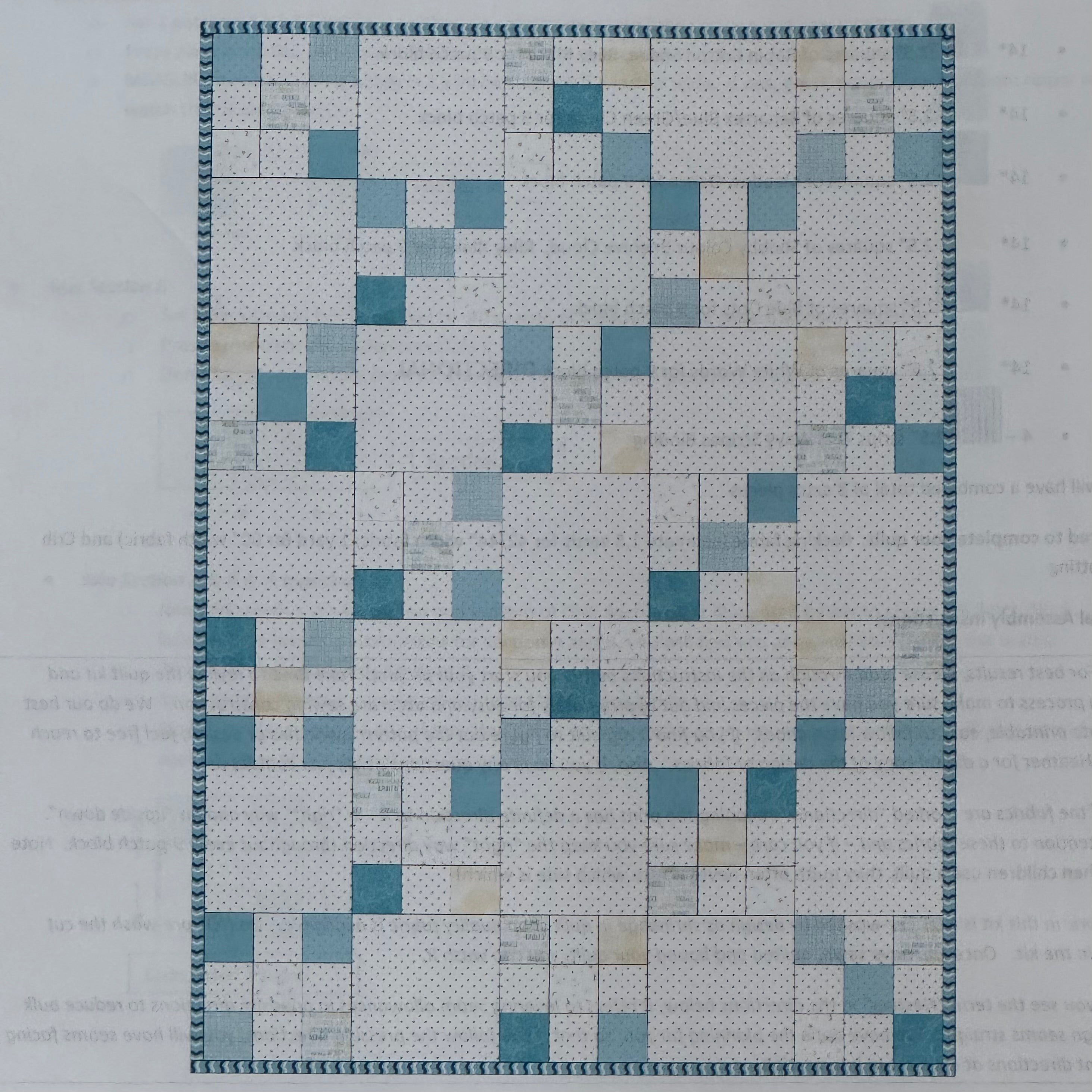 Sweet Baby Boy Irish Chain Quilt Kit
