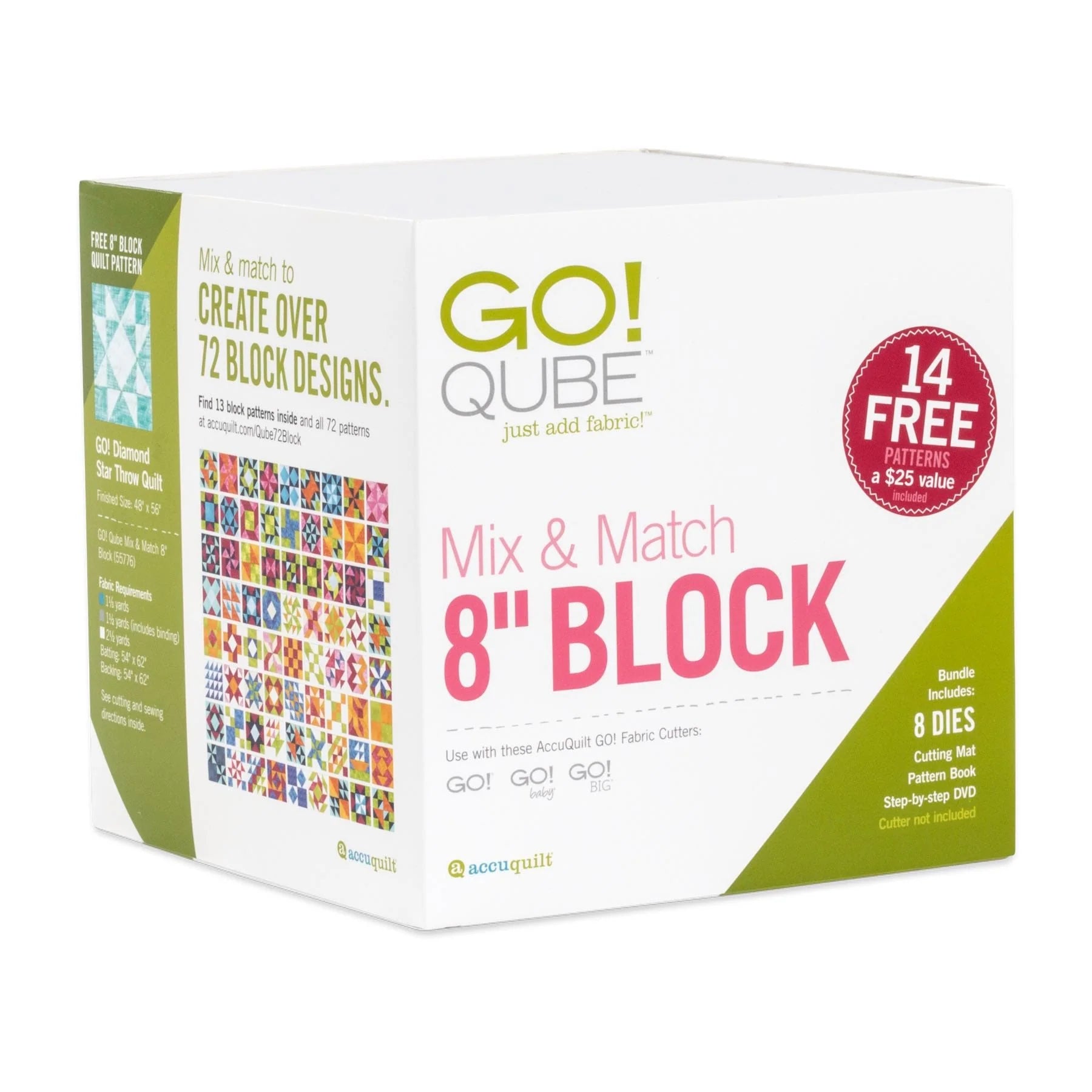 Accuquilt GO! Qube Mix & Match 8” Block