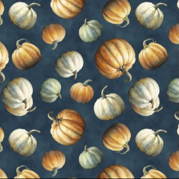 Glorious Fall Dark Blue Pumpkins