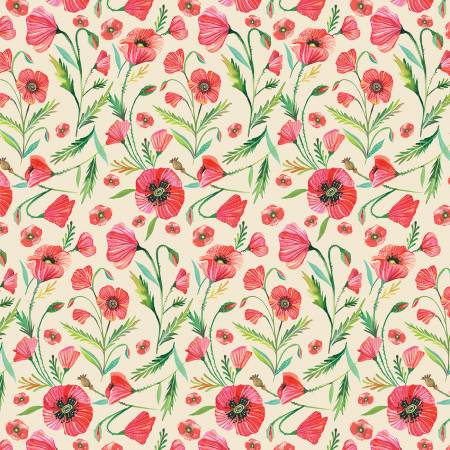 Into the Meadow Field of Poppies - Natural