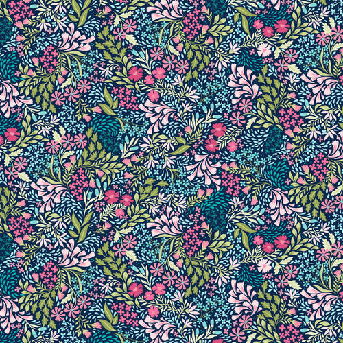 Garden Dalliance Promenade - Indigo