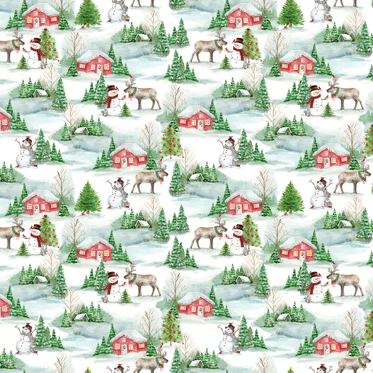 Frosty Snowman Snowy Hollow Scenic