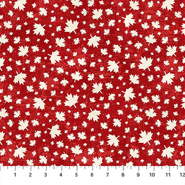 Canadian Classics 3 Medium Leaf Toss - Red Cream