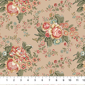 Manoir Antiques Road Show Tan Floral Bouquet