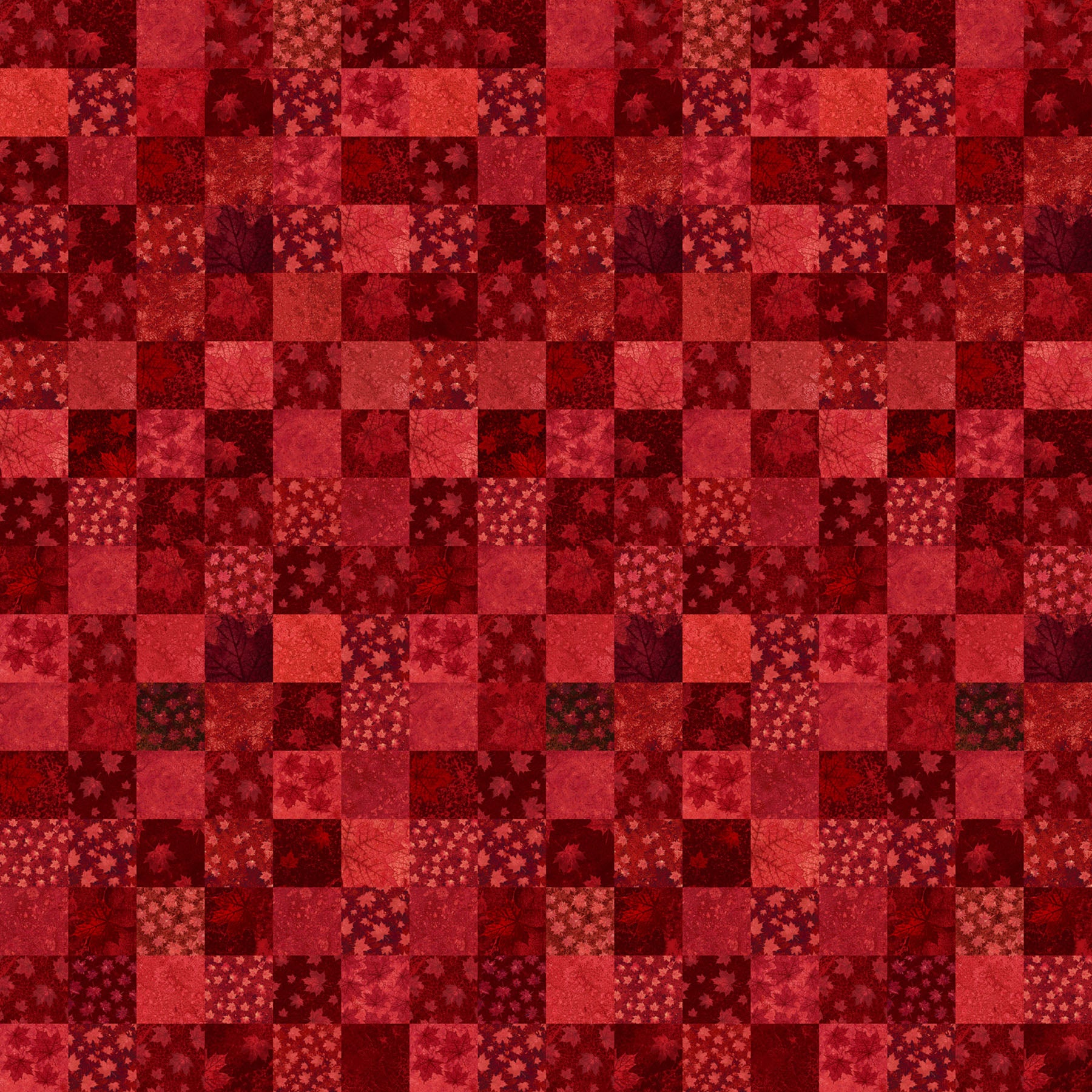 Stonehenge Oh Canada 14 Patchwork - Red Multi