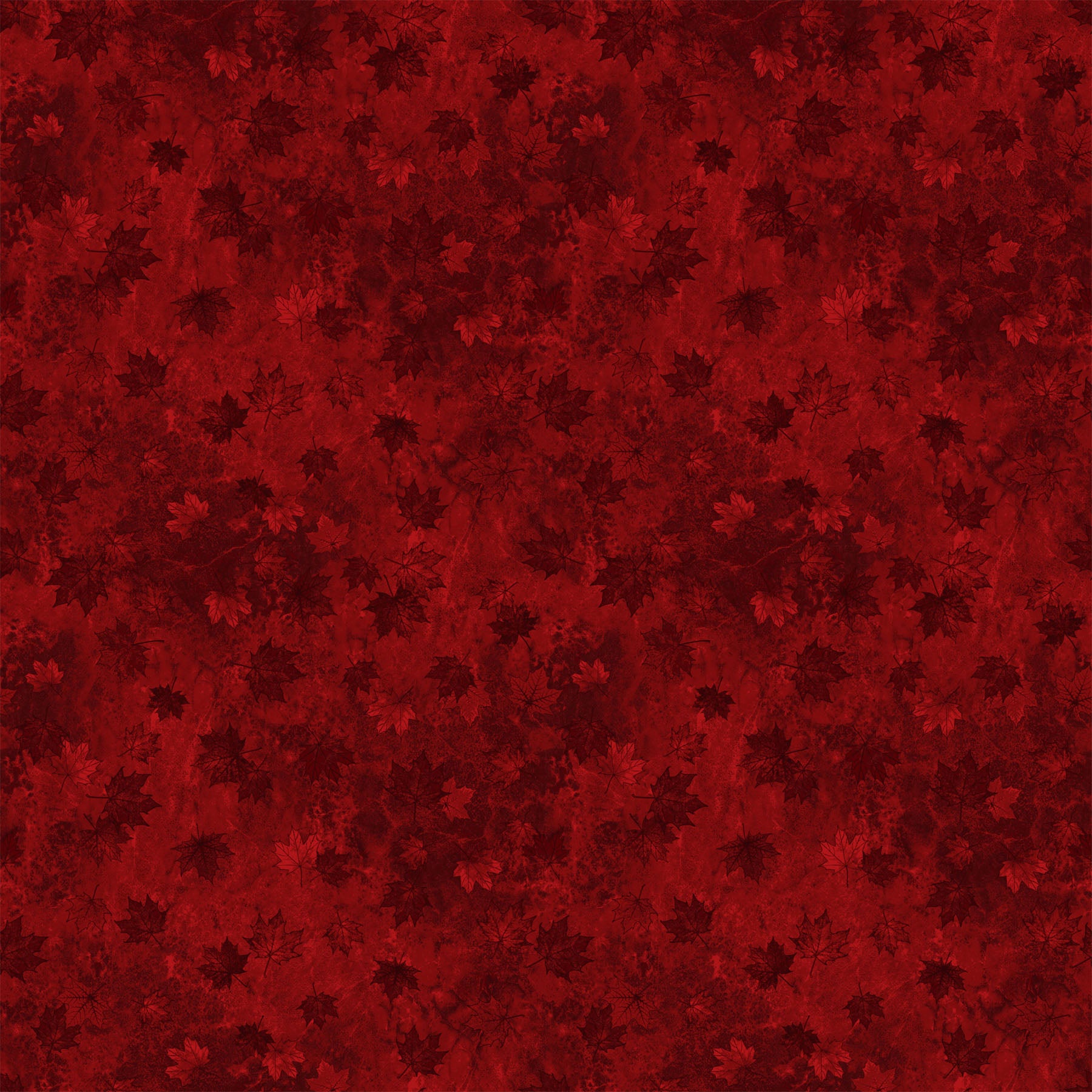 Stonehenge Oh Canada 14 Small Tonal Leave - Dark Red