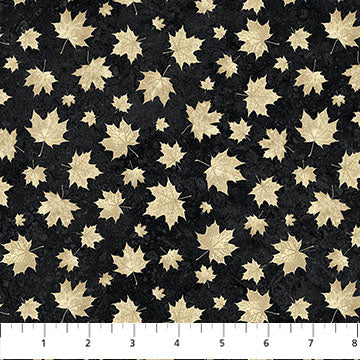 Stonehenge Oh Canada 14 Two Tone Leaves - Black Beige